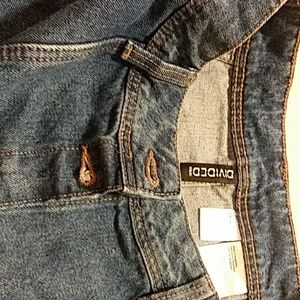 Denim button up skirt